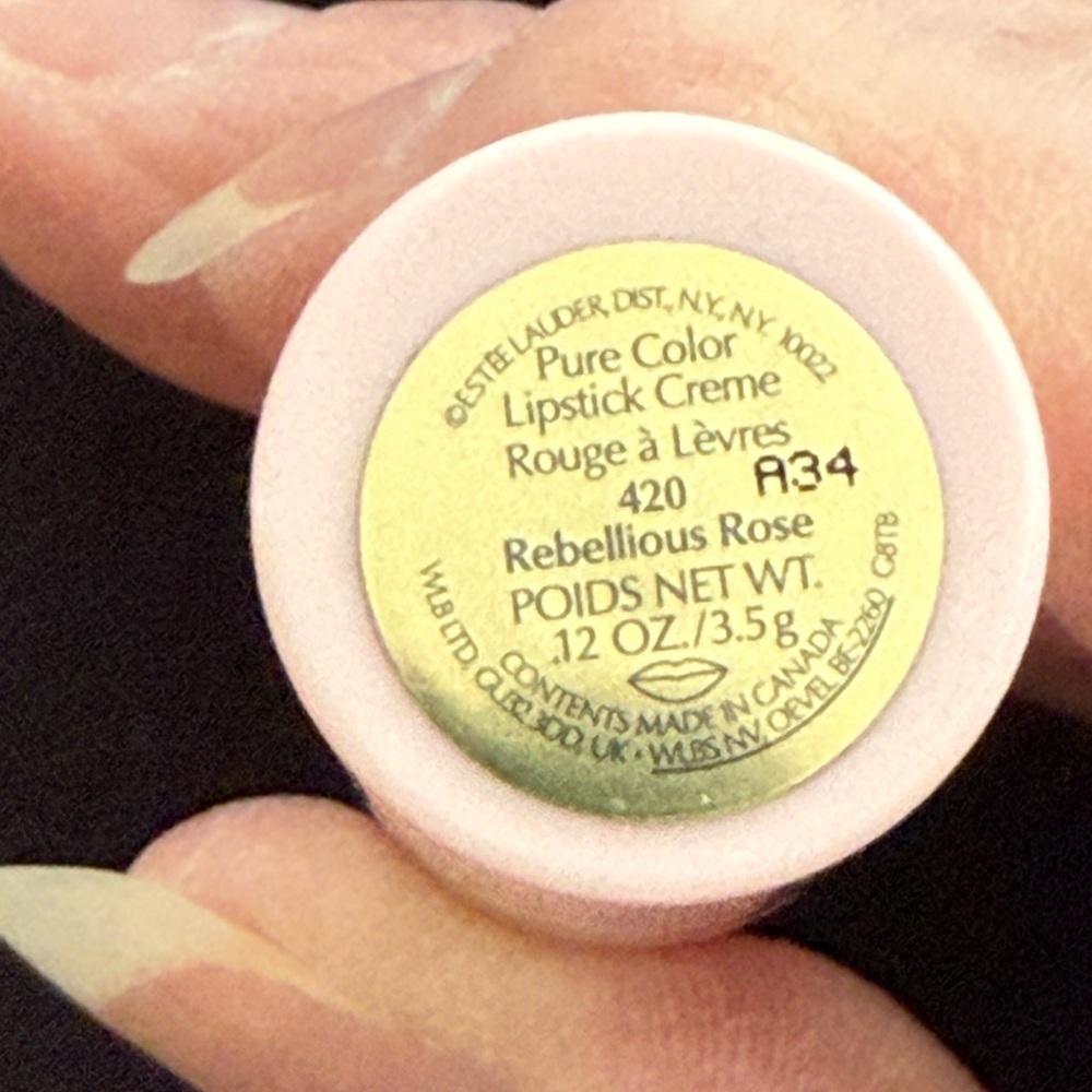 New Estee Lauder Rebellious Rose Pure Color Lipstick. #420 Full size. - Picture 9 of 11